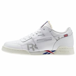 Adidasy Męskie Reebok Workout Plus MU Królewski Niebieski Czerwone/Białe PL 50DEWRN